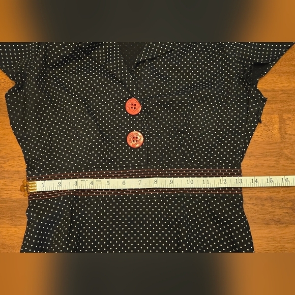 Ruby Rox / Pin Up Polka Dot Dress / Size 9 Juniors - Picture 5 of 10